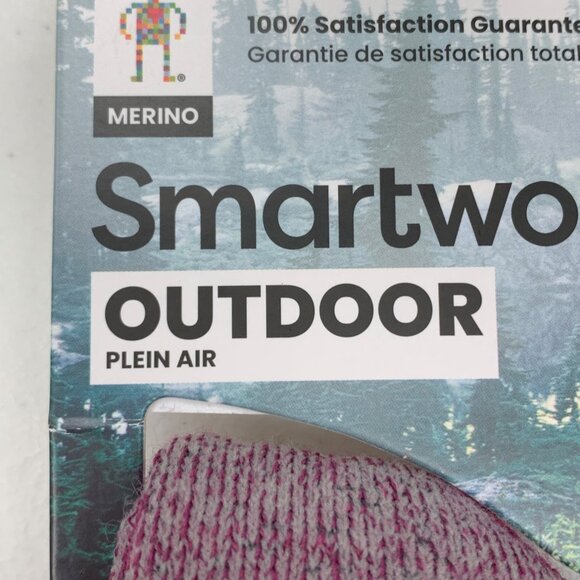 Smartwool Outdoor Crew Socks Plein Air Light Cushion Merino Wool Unisex L Purple - Picture 3 of 6